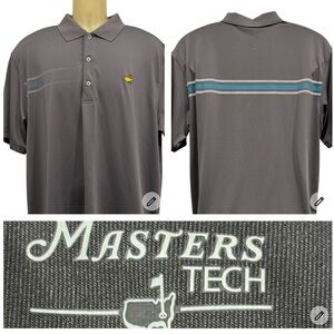 Masters Tech Gray Polo Shirt‎ Size L